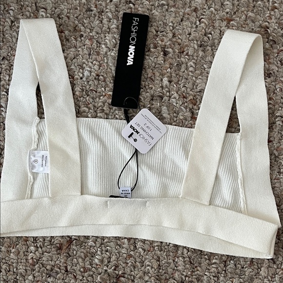 Fashion Nova Elegant White Leaving Now Skirt Set - Picture 3 of 6